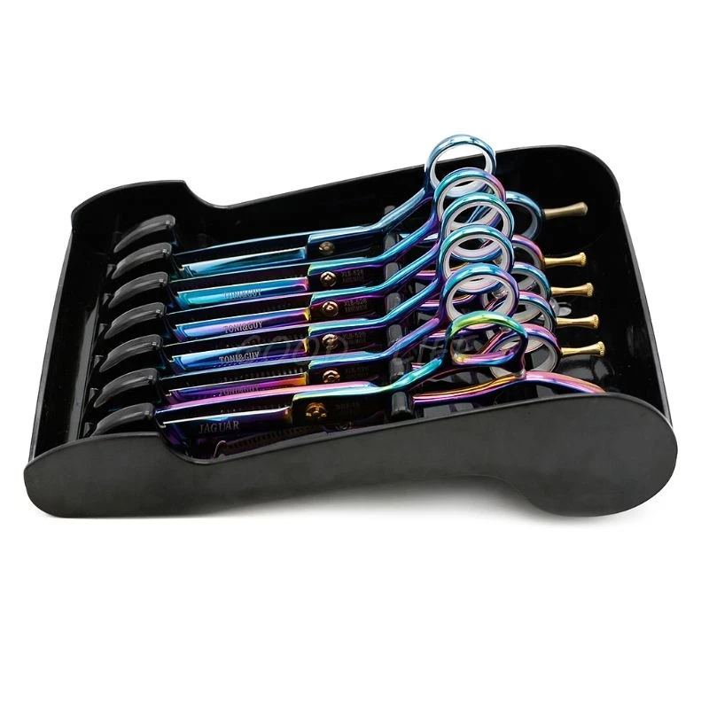 

Free Shipping Professional Salon Hairdressing Scissors Holder Barber Comb Clamp Scissors Holding Organizer Stand Case 5 Colors