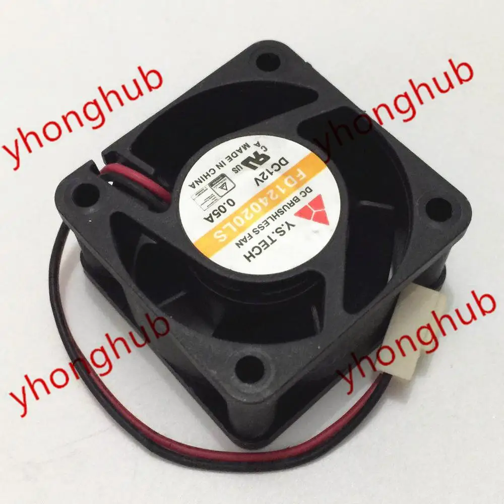

Emacro For Y.S.TECH FD124020LS DC 12V 0.05A 40x40x20mm 2-wire Server Square Fan
