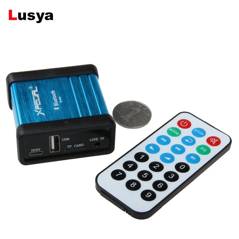 

Wireless Bluetooth Receiver Adapter Aux Audio TF Card USB MP3 FLAC Decoding Player DC 5V Car Amplificador Audio Board G11-003