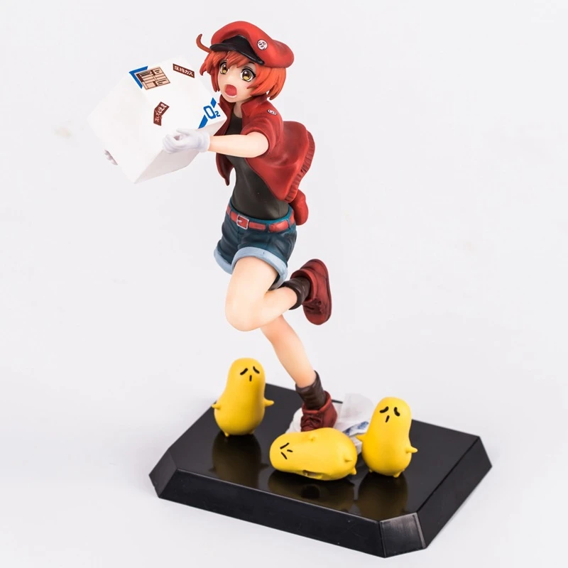 アクションフィギュアアニメ像清水あかね作業細胞モデル赤血球人形装飾コレクション置物t30 Aliexpress