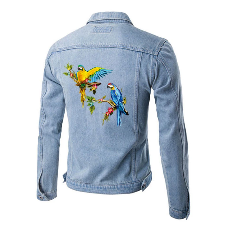 Patches-Iron-On-Stickers-Watercolor-Bird-Print-On-T-Shirt-Washable-Clothes-Decoration-New-Design-Diy (1)