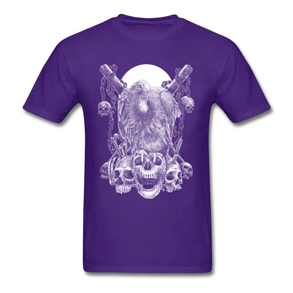  Mens T Shirt VULTURE Normal Tees 100% Cotton Round Collar Short Sleeve Fashionable Top T-shirts Summer Top Quality VULTURE purple