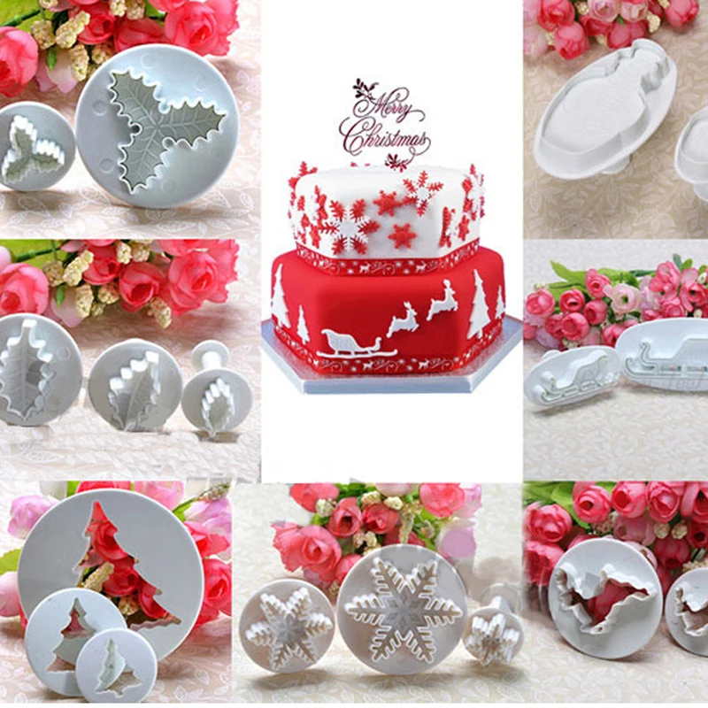Christmas fondant cutters Christmas fondant cutters