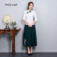 Новинка осени в национальном стиле с вышивкой футболка