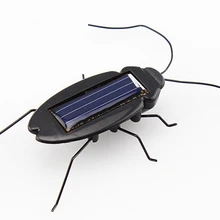6 ног черная энергия солнечной батареи Таракан Дети насекомые Жук обучающая забавная игрушка-гаджет подарок