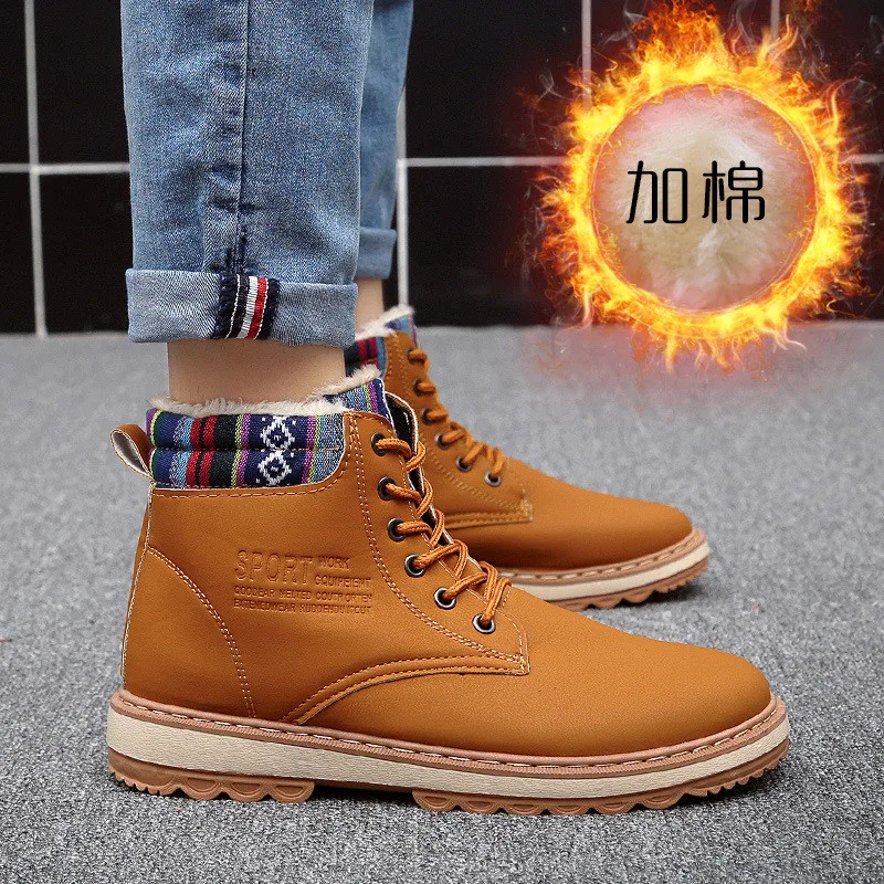 

Men Sneakers Boots High-top Non-slip Fashion Men Shoes Zapatillas de deporte Men Boots Winter Super Warm Comfortable Snow Boots