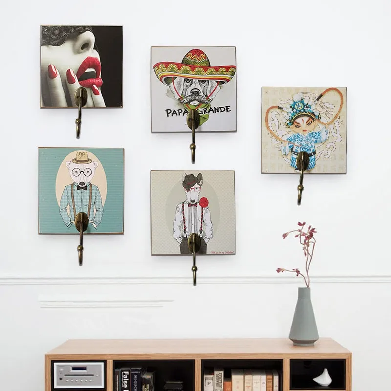 Creative key hook housekeeper hanger Door wall decorated dressing room