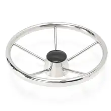 11 дюймов руль цвета морской волны Разрушитель 304 нержавеющая сталь 5 спиц лодка подходит стандартный 2/" Вал яхты Полировка Оборудование для лодок