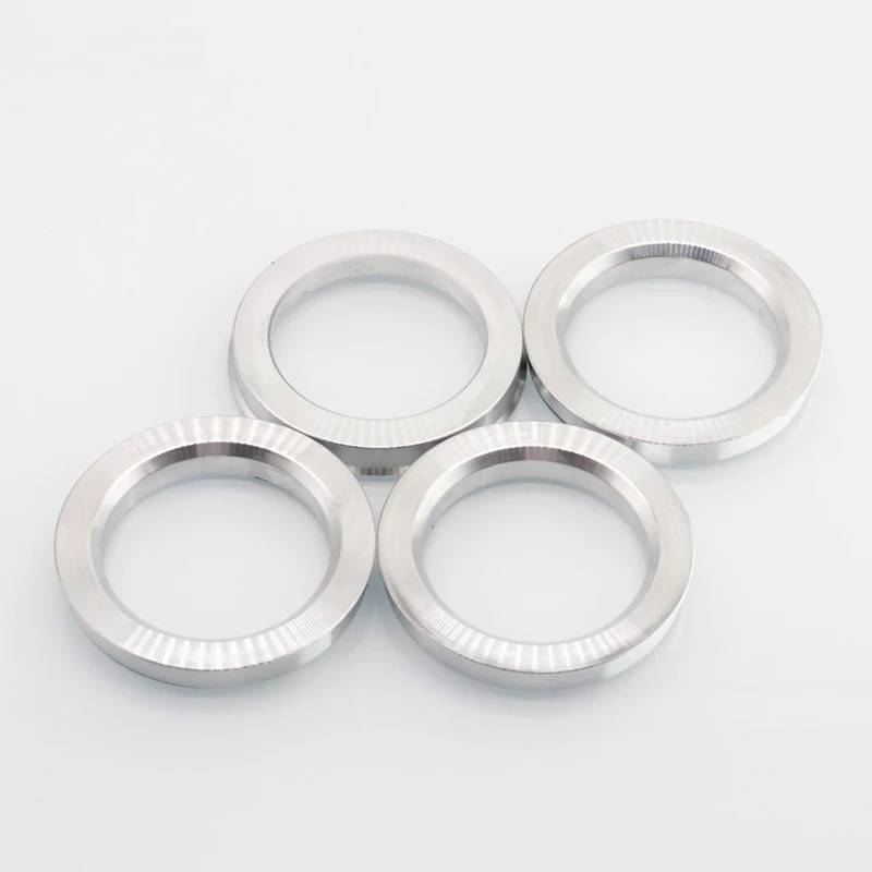 4pcs/set Aluminum Hub Centric Rings Car Wheel Bore Center Collar 73.1-54.1mm For Toyota Mazda