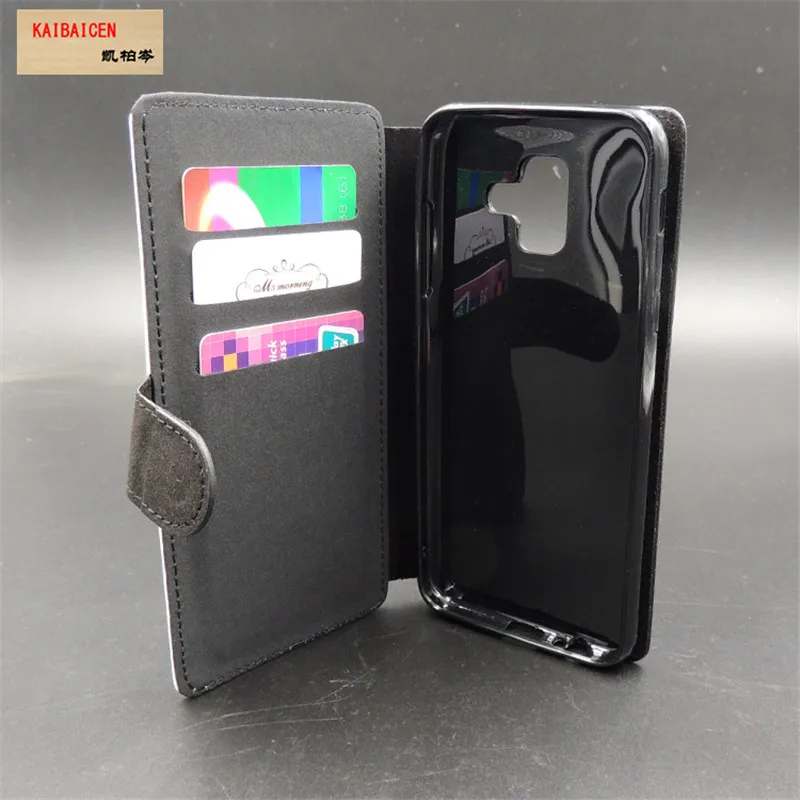 for samsung A6 leather case 2