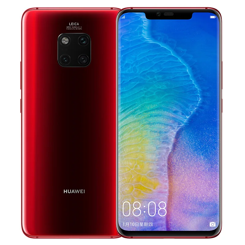 Глобальная ПЗУ HUAWEI Mate 20 Pro Водонепроницаемый IP68 40MP мобильный телефон полный экран