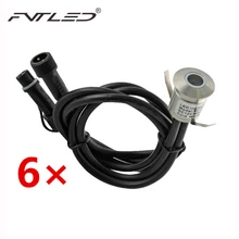 Нержавеющая сталь мини свет лестницы потолочный светильник для монтажа погребенные лампы освещение лестницы Водонепроницаемый IP67 6 шт. свет+ 1 шт. драйвер