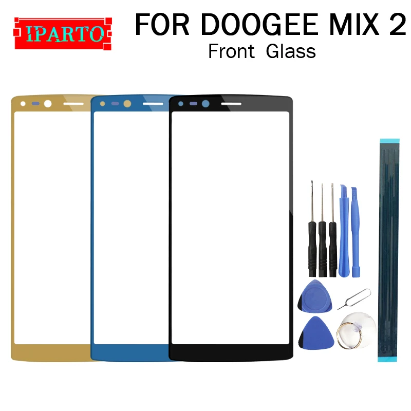 Фронтальная стеклянная линза Для DOOGEE MIX 2 100% новый сенсорный экран внешнее стекло