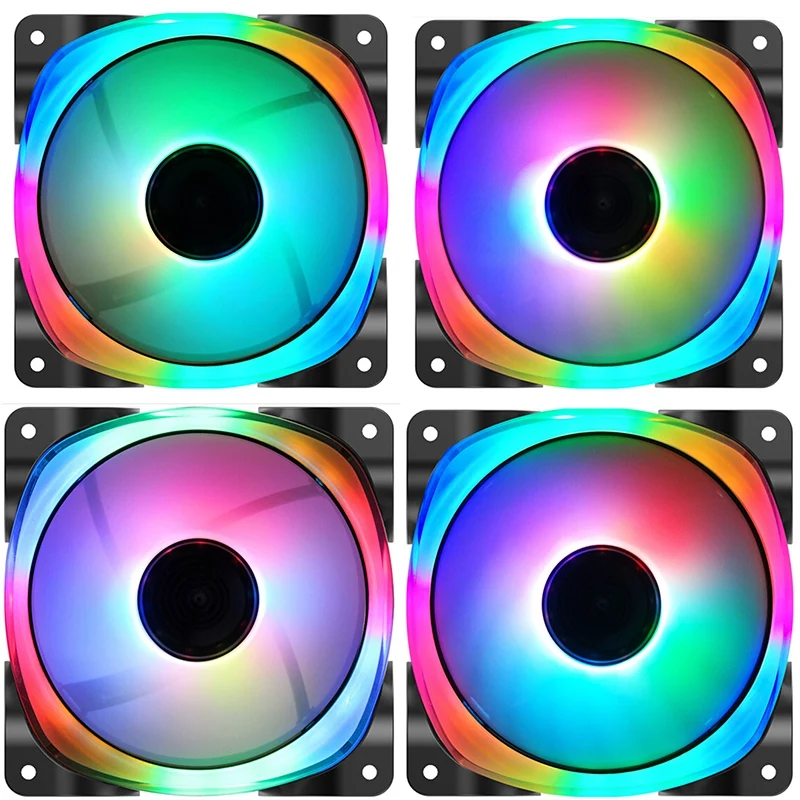 

Jonsbo Fr-701 Fan Pc Case Fan Cooler 12Cm Rgb Aura Led Computer Cpu Cooling Fan 12V Mute Pc Case Fan For Computer