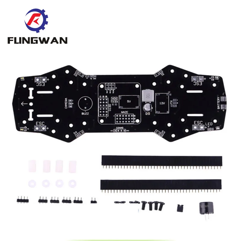Распределение питания печатная плата для Naze32 CC3D w/ 5V 12V BEC 250 ZMR250 QAV250 H250 мини