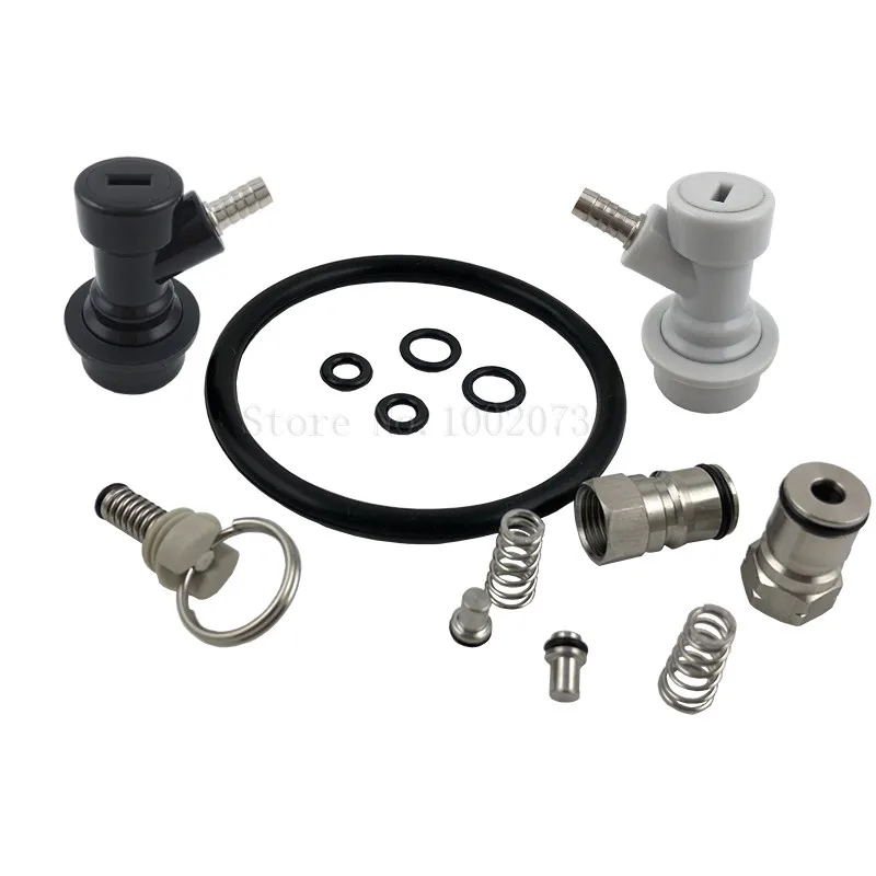 Cornelius Ball Lock Post & Poppet Ball Lock Disconnect O ring seal kit Pressure Relief Valve For Home Brew Beer Kegs Replacement (6)