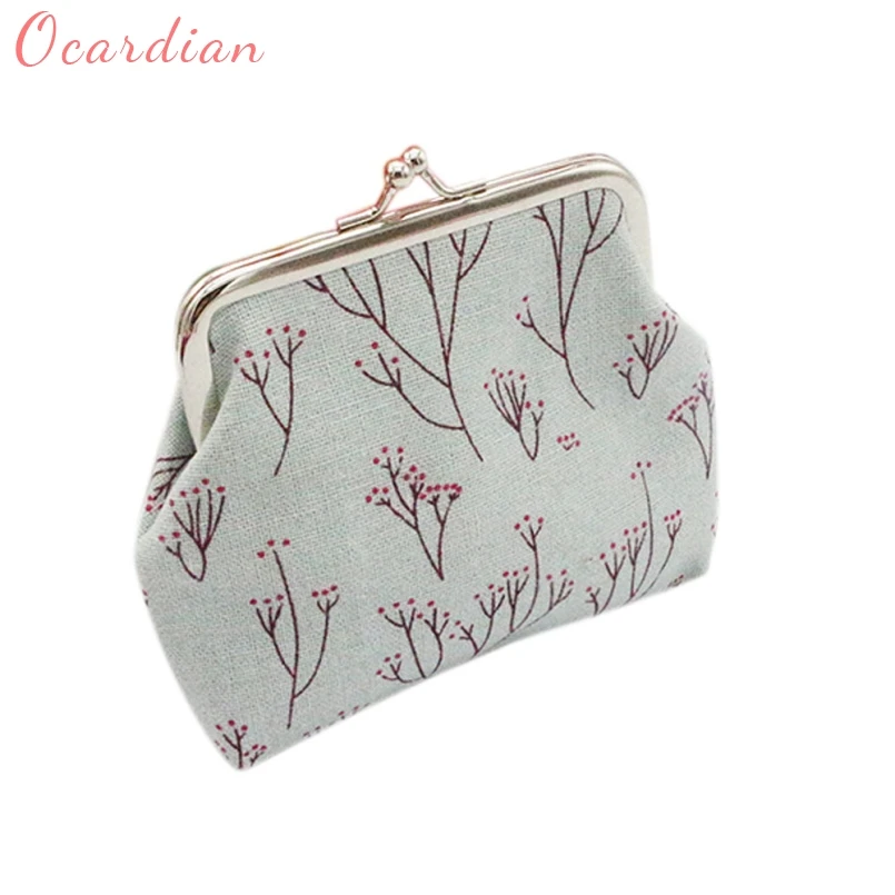 OCARDIAN New Fashion Classic Retro Canvas Wallet Card Key Coin Purse Bag Pouch Case Coin Purse ...