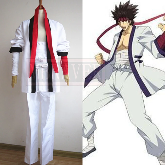 Rurouni Kenshin Himura Kenshin Red film Kimono Cosplay Costume - AliExpress