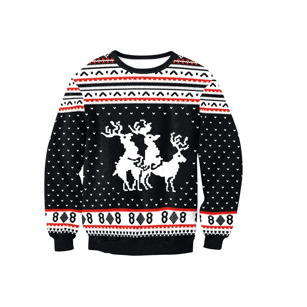 

Women's Christmas Sweater Pullover Xmas Long Sleeve Reindeer Christmas Deer Pattern Embroidery Knitted Party Casual Jumper