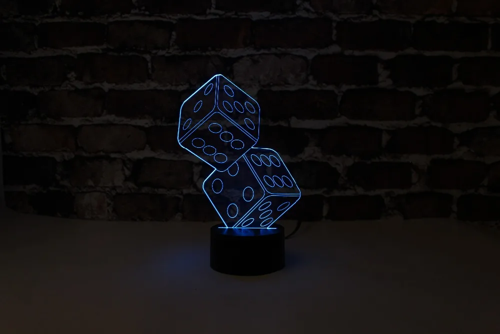 Бесплатная доставка удивительные 2 в 1 игральные кости с номером нем 3D