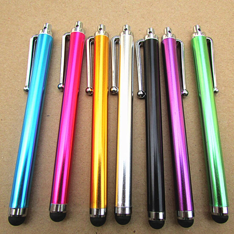 

High Quality 50pcs/lot New Aluminum Metal Stylus Touch Screen Pen for Mobile Phone Tablet School Office Home Supplies