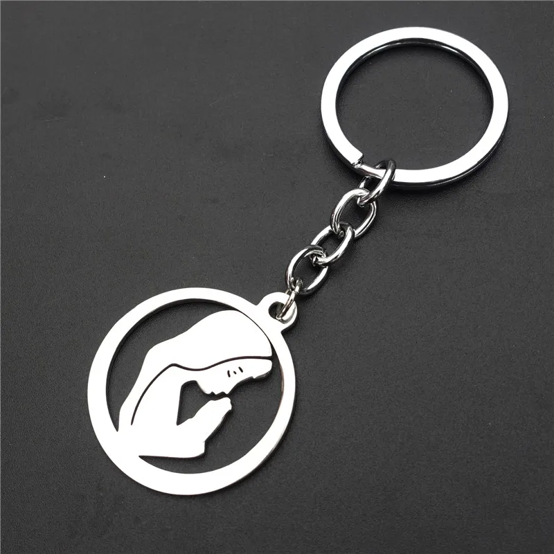 

The Virgin Mary Keyring Stainless Steel Madonna Keychains Jewelry