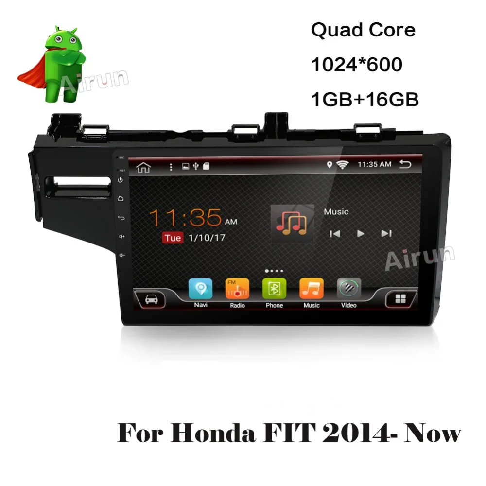 Android 6 0 Автомобильный DVD для HONDA FIT 2014 LHD аудио gps плеер стерео головное устройство