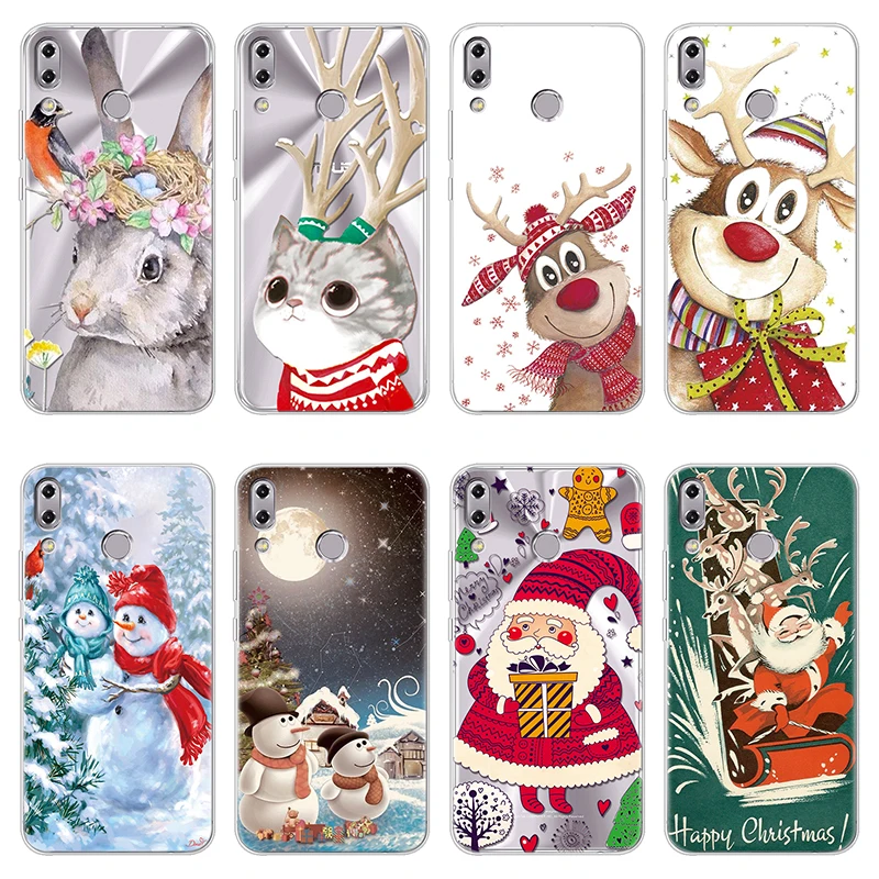 

Christmas for Fundas Asus Zenfone 3 4 5 Max Plus Laser ZS630KL ZC551KL ZC520TL ZC553KL ZC554KL ZC520KL ZE554KL 2018 ZE620KL Case