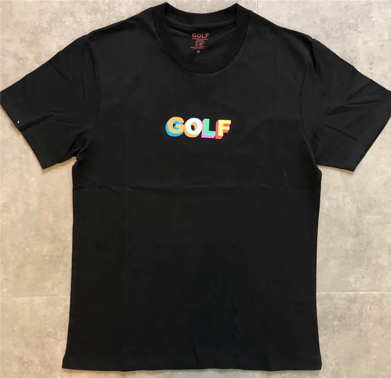 

2019SS GOLF Color letter Tee T-shirt Men 1:1 High Quality Top Tees GOLF t shirts