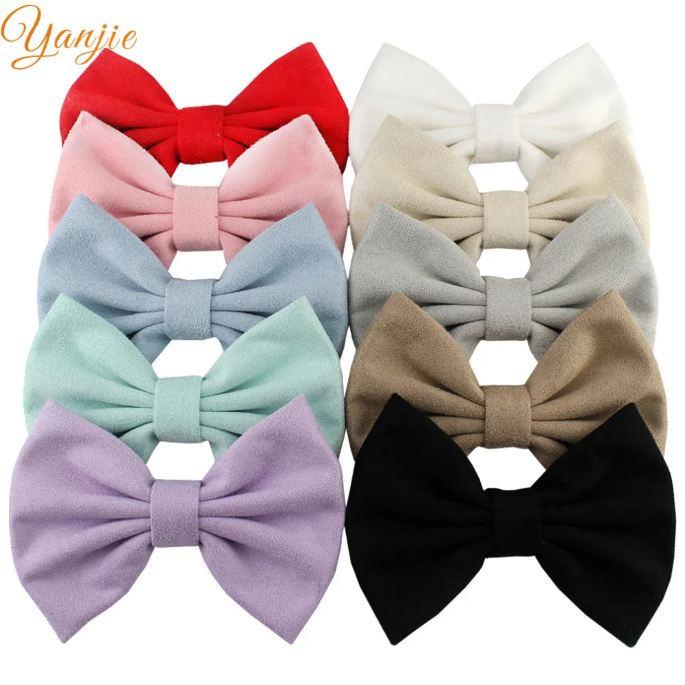 2 x Double Satin Bow Hair clips for Girls you choose both colours!