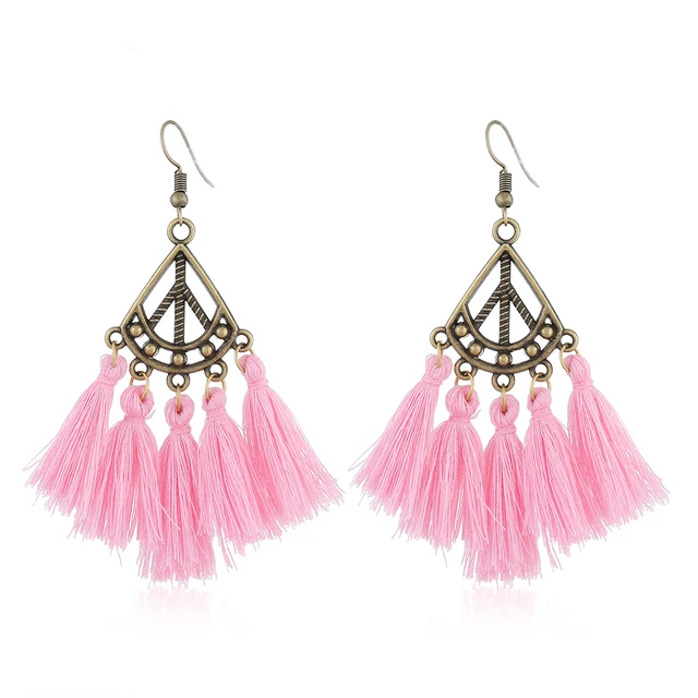 Buy Bohemian Style Tassel Earrings Ethnic Handmade