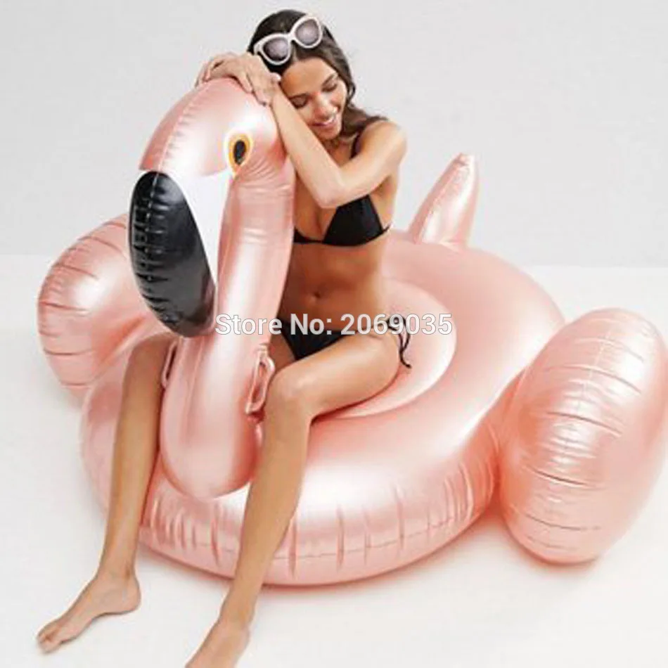 190*190*135 см гигантские надувные розовое золото Фламинго бассейна розовый ездить на воды забавные игрушки шезлонг летние пляжные вечерние