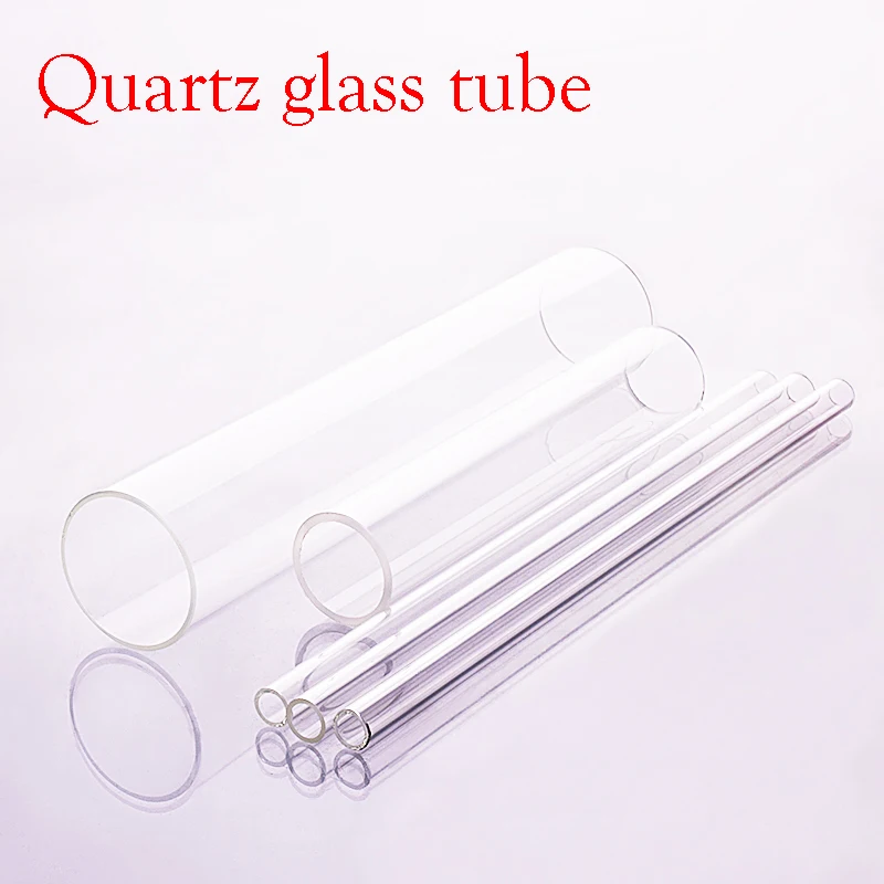 1pcs Quartz glass tube,Outer diameter 12mm,Full length 80mm,High temperature resistant glass tube