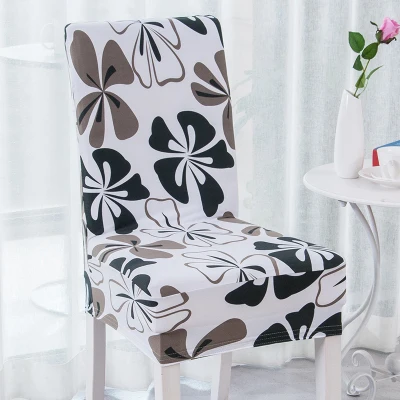 Free Shipping 1PC Fancy Floral Printed Stool Cover Kitchen Dining Slip Cover for Home Hotel Restaurant Decor Spandex Chair Cover