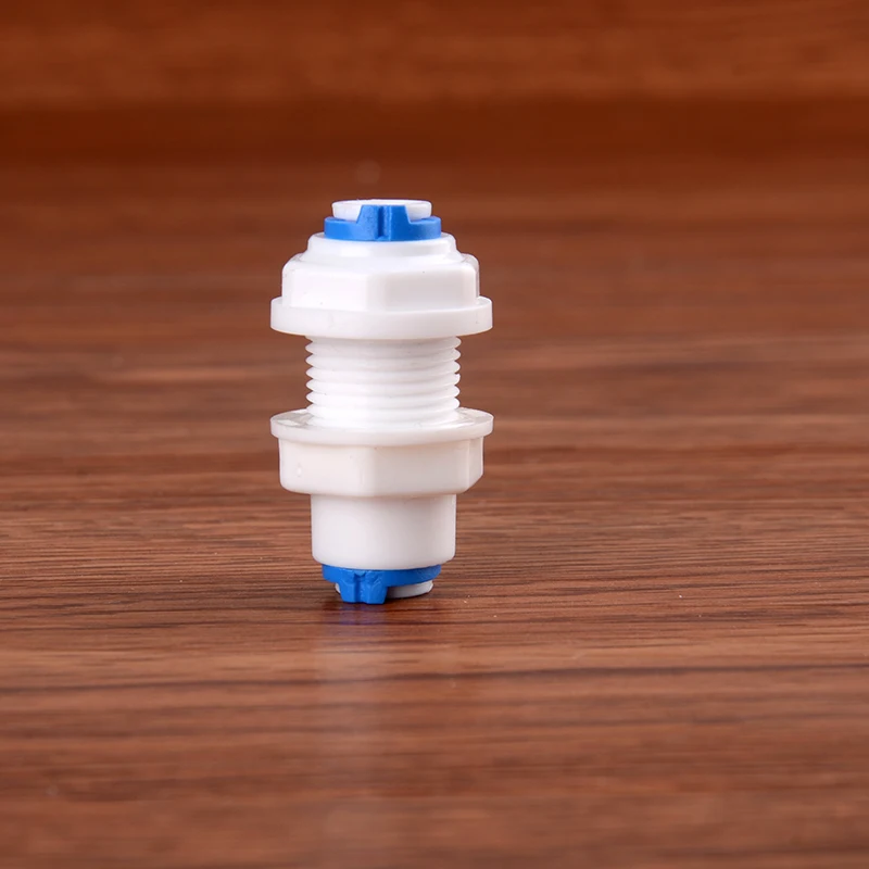 

1/4" - 1/4" OD Tube PE Pipe Fitting Hose Straight Clapboard Quick Connector Aquarium RO Water Filter Reverse Osmosis System