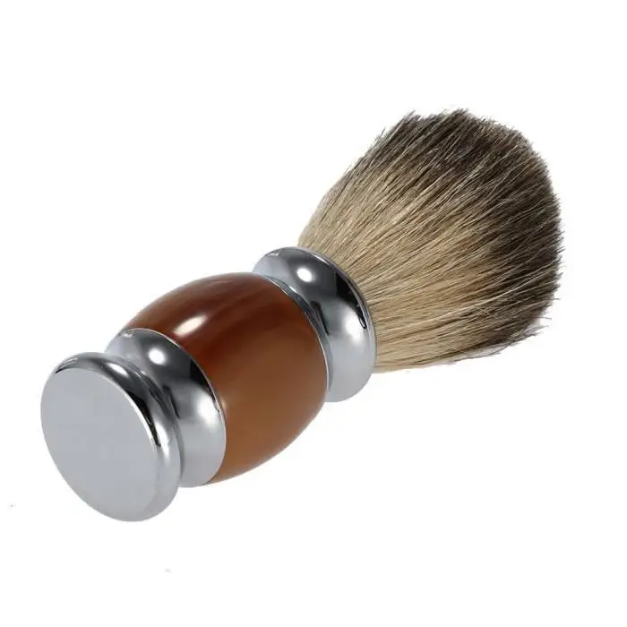 Кисточка для бритья из барсучьего волоса Мужская Профессиональная стрижка борода уход за лицом чистящие средства инструмент