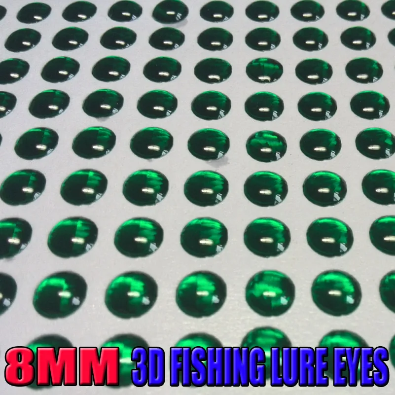 2015hot fishing 3d lure eyes size8MM solid color artificial fish eyes