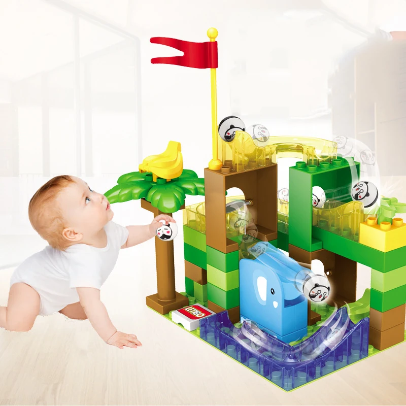54PCS-Marble-Race-Run-Ball-Track-Building-Blocks-Funnel-Slide-Plastic-Assembled-Toys-for-Kids-Compatible