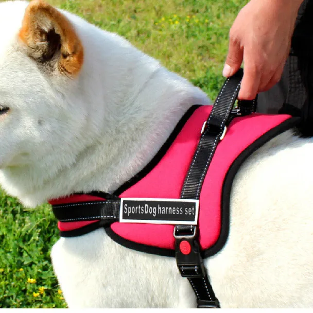 Нейлоновые ошейники для домашних животных, Сбруя для собак, дрессировочные ремни, спортивные рабочие ошейники для собак harnais pour chien For Husky Pitbull Lage