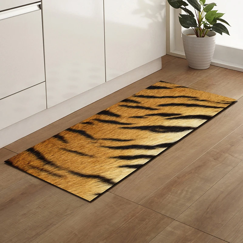 

Zeegle Leopard Printed Floor Carpet For Living Room Soft Carpets In The Bedroom Bedside Mats Anti-slip Kitchen Rugs Bathroom Mat