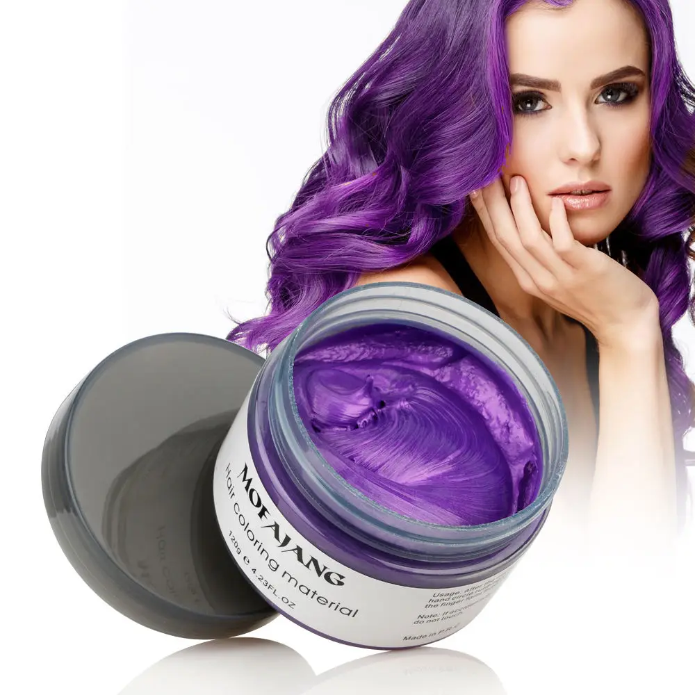 5 Colors 120 ML Temporary Hair Color Dye Cream Disposable DIY Hair Coloring Products Colored Wax Mud Fashion Hair Styling Tool (12)