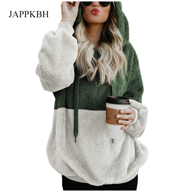 

JAPPKBH Oversized Autumn Winter Hoodies Women New Casual Long Sleeve Ladies Sweat Sweatshirt Loose Streetwear Women Hoodies Top