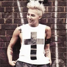 Мужчины через офсетный способ печати хип хоп Топ диско dj костюм женщины пара майка для бодибилдинга панк рубашки без рукавов