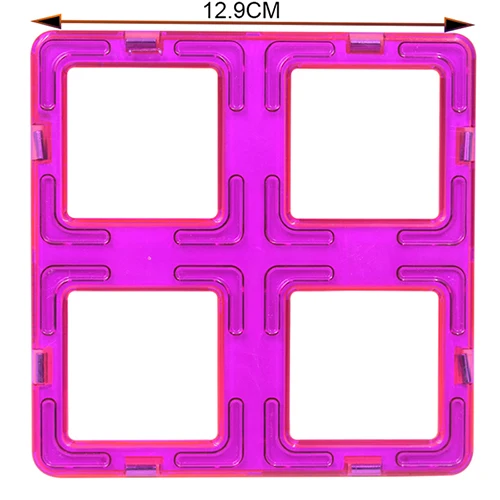 1 шт. большой размер магнитного здания конструктор Сделай Сам один кирпичи части аксессуар конструкционная Магнитная модель Развивающие игрушки для детей - Цвет: Big Square