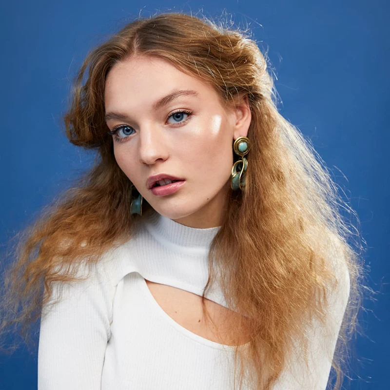 Женские винтажные серьги подвески ZA Bijoux Винтажные в этническом стиле для свадьбы