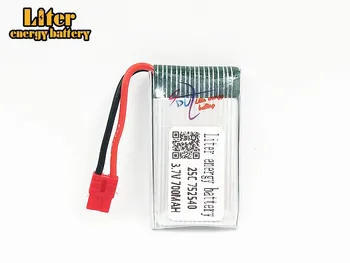 

3.7V 700mah 752540 25c Lipo Battery For Syma X5HC X5HW RC Quadcopter Spare Parts 3.7V 700mAh Battery RC Camera Drone Accessories