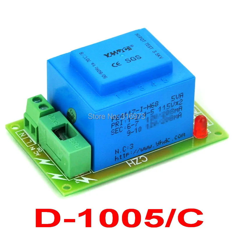 

Primary 115VAC, Secondary 18VAC, 5VA Power Transformer Module, D-1005/C, AC18V