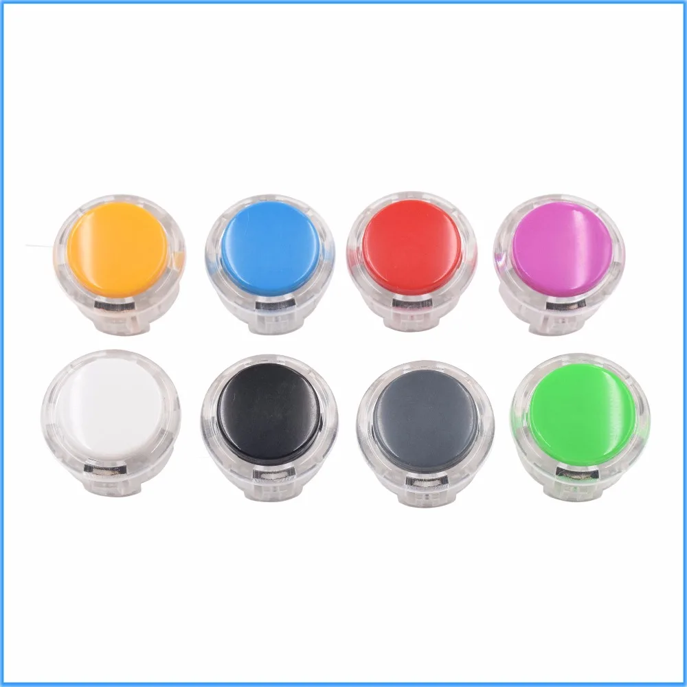 

10pcs/lot Transparent Arcade Button 30mm Push Button Replace SANWA OBSF-30 OBSN-30 OBSC-30 JAMMA