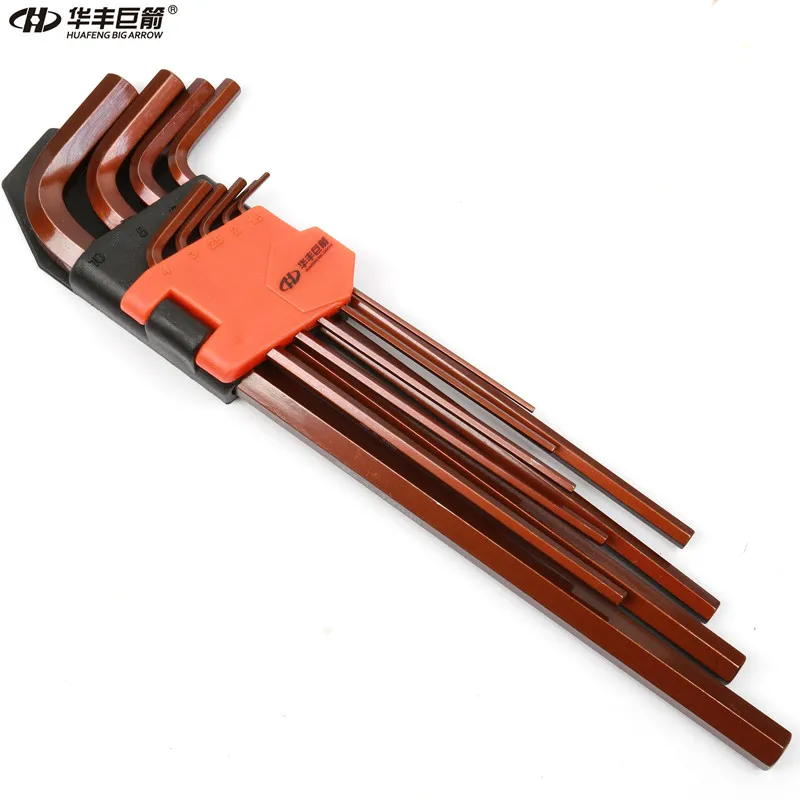 HUAFENG font b BIG b font ARROW 9PC Extra Long Hex Key Wrench Set High Quality