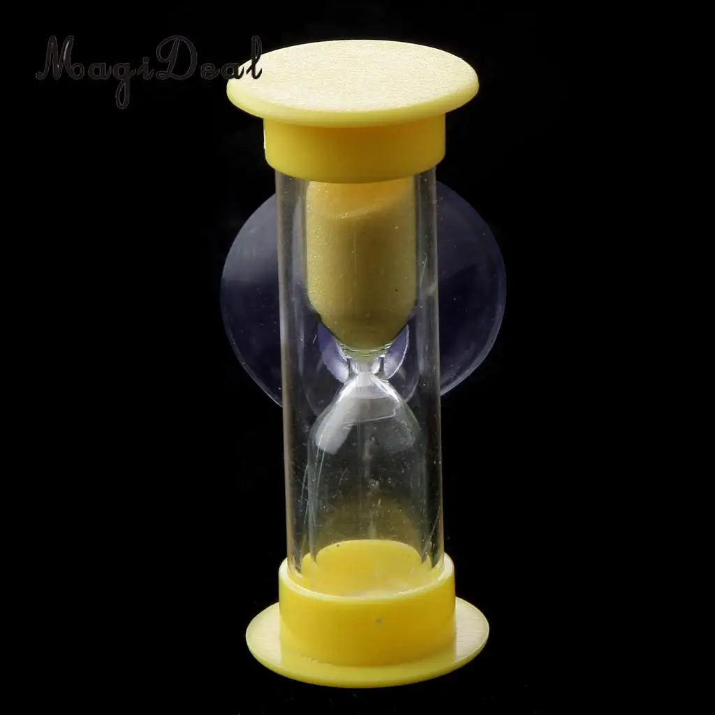 Home Decor Table Stand 3 Min Sand Glass Sandglass Hourglass with Suction  Kitchen Cooking Dining Timer Clock